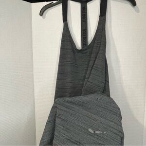 Nike Gray Striped Tank Top